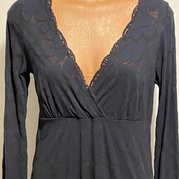 VENUS - mini dress/tunics/night dress -  semi sheer - black - size large - Picture 5 of 9